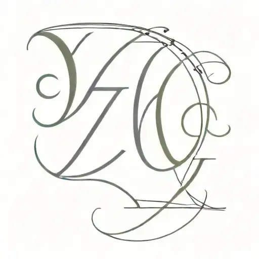 Combine Letters Z And T To Create A Symbol Merging