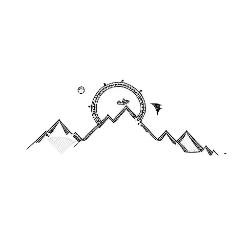 A Mountain With Small Dragons And More