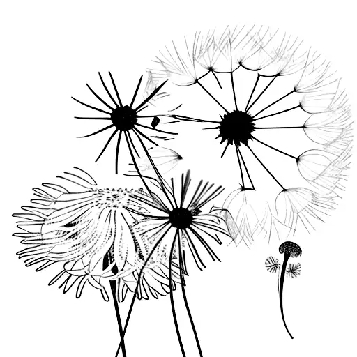 Daisy And Dandelion With Names