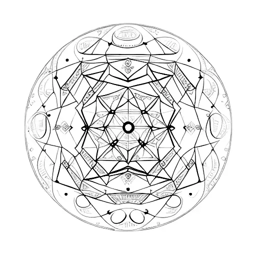 A Virgo Constellation Made Up Of Intricate Design Patterns