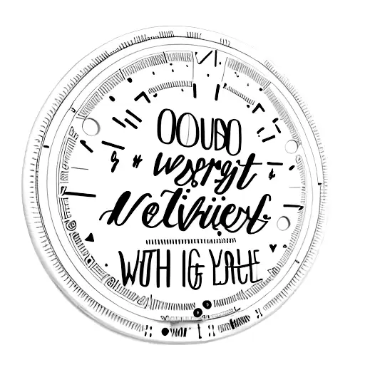 A Weight Plate With Motivational Quote