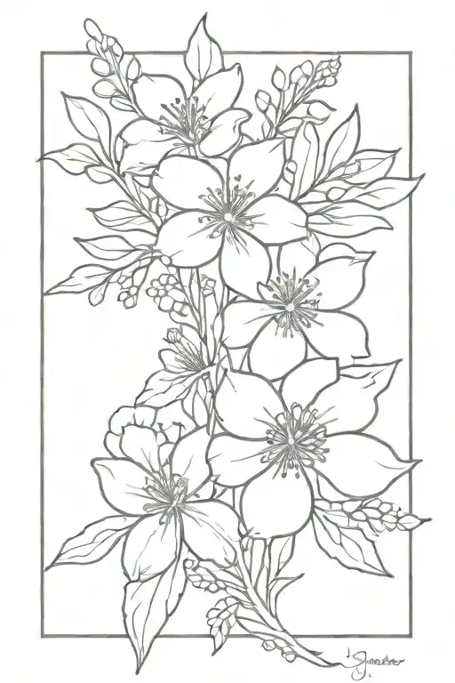 March November December Birth Flower Bouquet