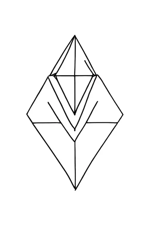 Minimalist Diamond With A Unprint