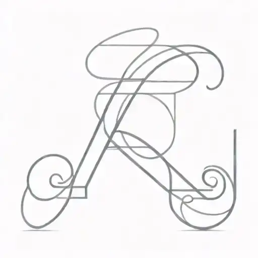 Letter S And Met L And J And R And B And F Incorporated Into A Beautiful And Fine Sole Shape