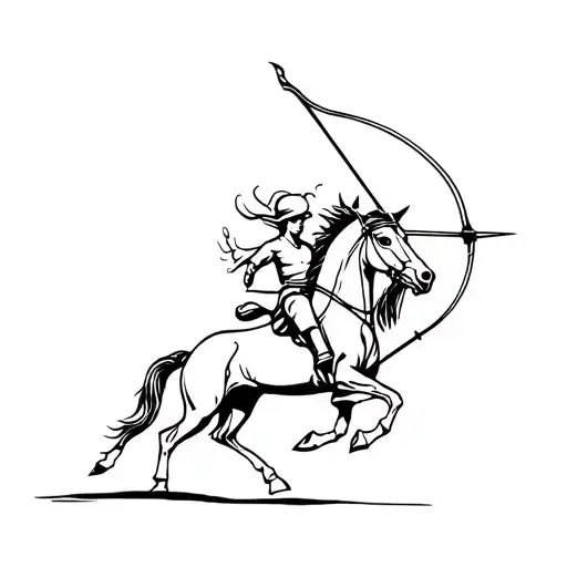 Horse With Archer Riding