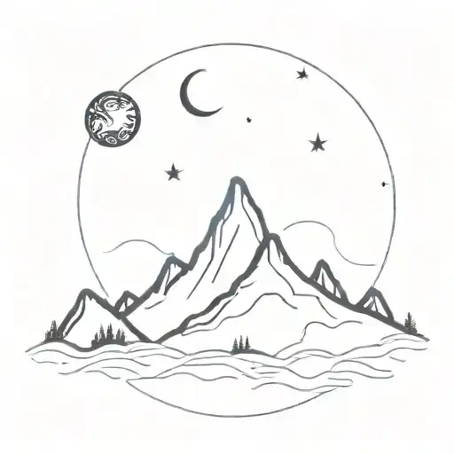 Milky Way Galaxy Rising Over Ridge Mountains