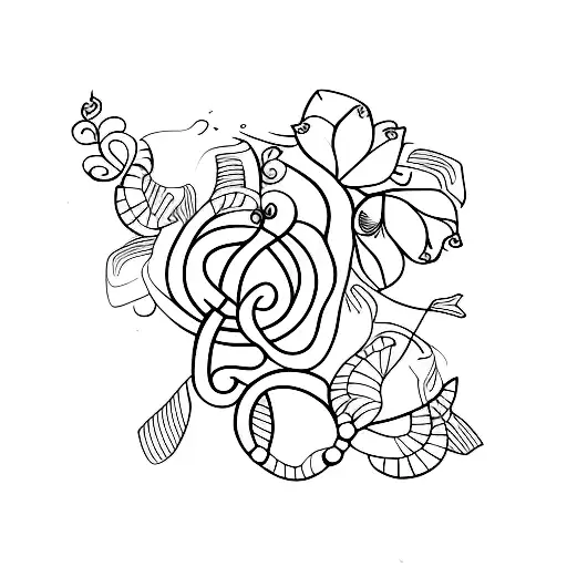 Blossom Word With String Of Fate