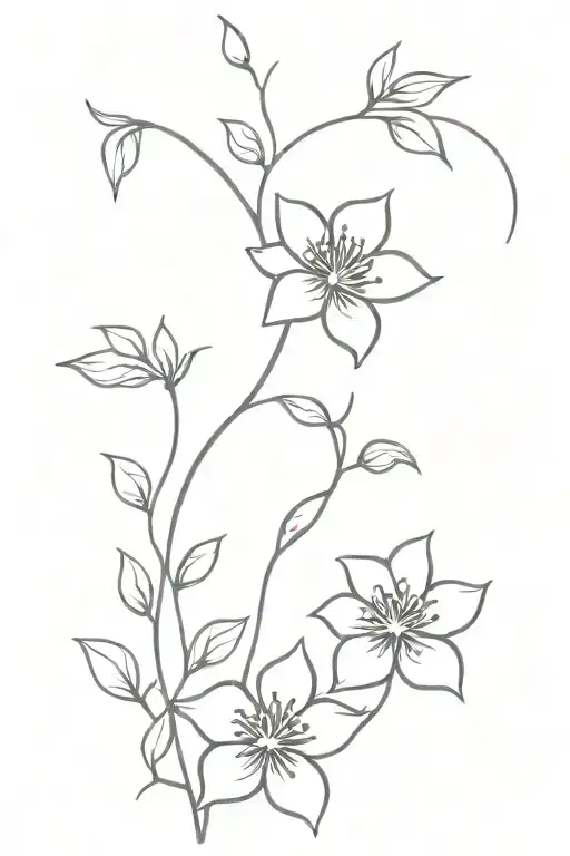 Flower Vine Intertwined