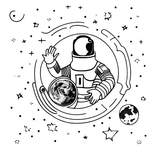 Astronaut Holding A Star