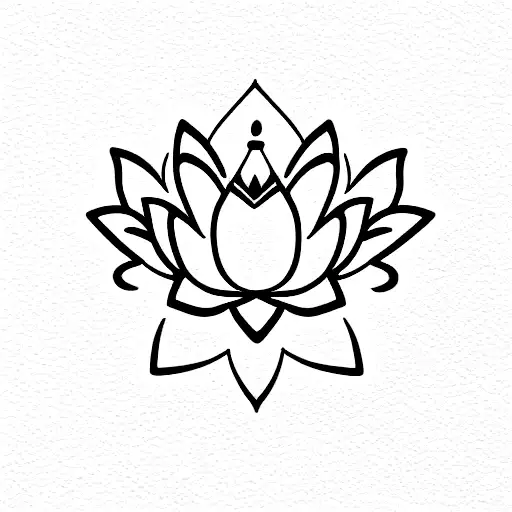 Unalome Lotus Ohm Feminine