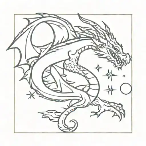 Dragon And Space Themed