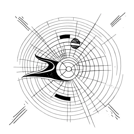 Minimalist Solar System Tattoo With Norse Runes
