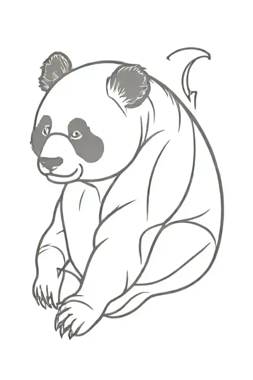 Panda Sitting