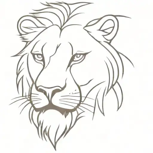 Roaring Lion Head Roaring Teeth