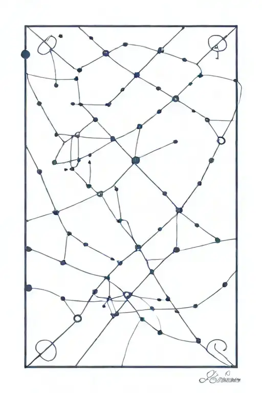 Leo And Aquarius Constellation Intertwined