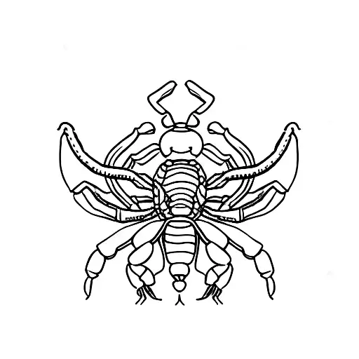 Realistic Scorpion Crawling Out Of A Vibrant Flower