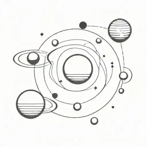 Space With Several Planets