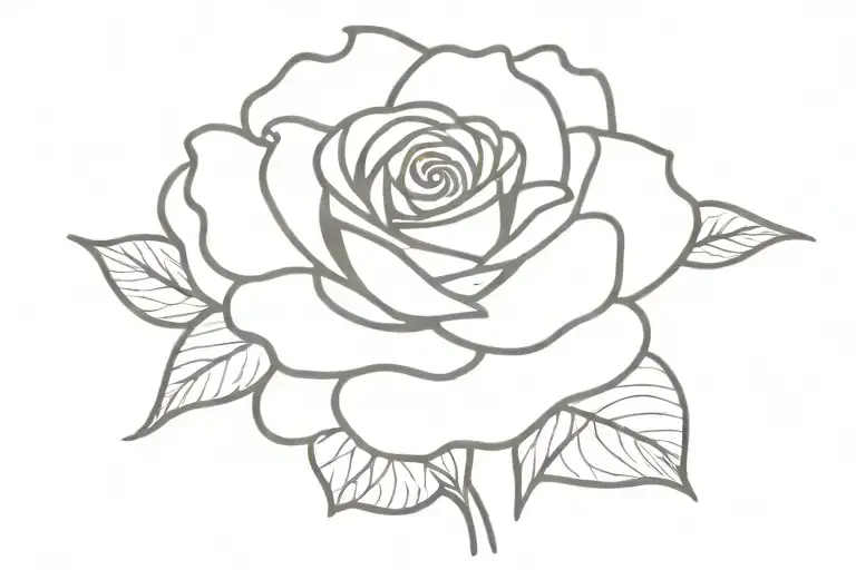 Small Rose With Courage Written On Stem