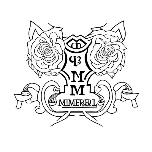 Memorial Tattoo For Friend That Includes Number 23 And Initials M And B