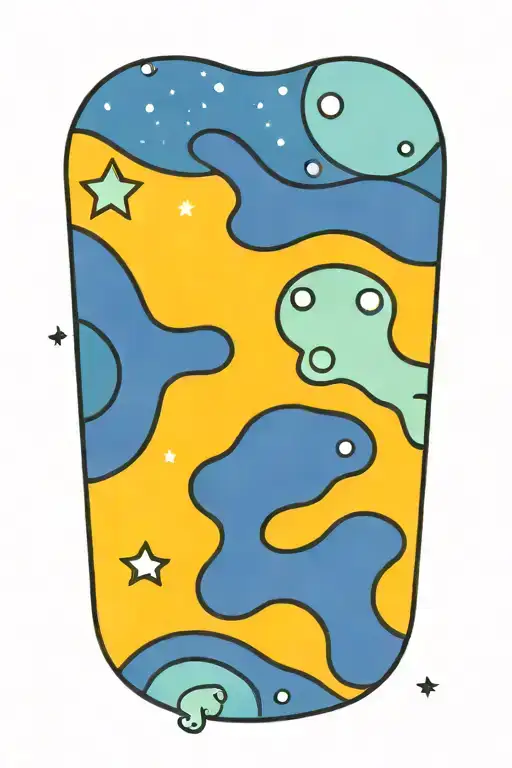 Octopus Van Gogh Starry Night Swirl