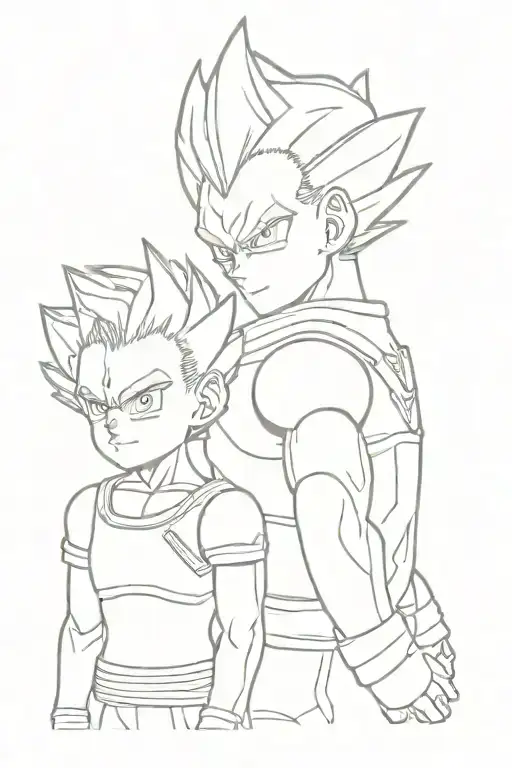 Vegeta Con Trunks Bebe