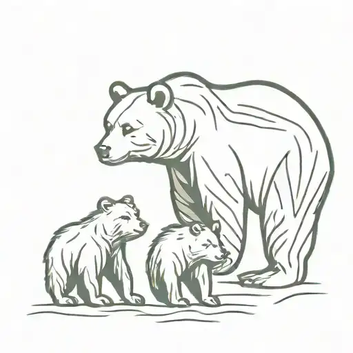 Bear And Cubs