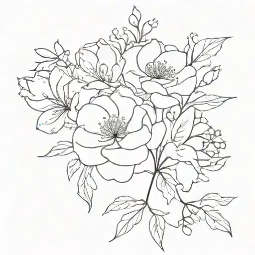 Birth Flower Bouquet