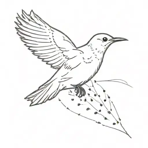 Starling Baby Bird Flying Away