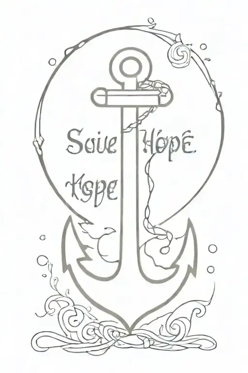 My Tatto Idea The Quote And The Anchore Hope Is The Anchor Of The Soul
