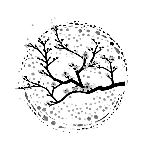 Book With Cherry Blossom Tree On Cover