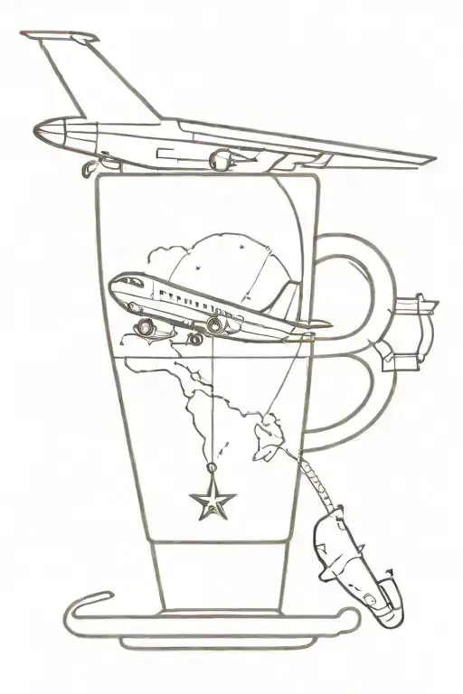 Airplane Coffee Love Espresso Travel