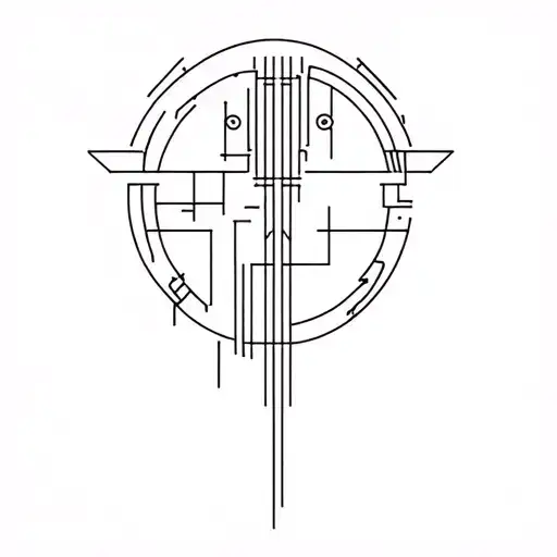 Cyberpunk Inspired Tattoo Featuring