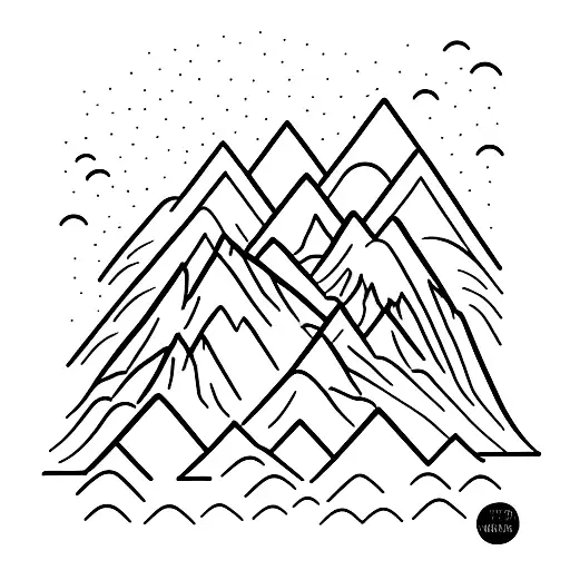 A Collection Of Various Mountain Peaks Forming A Captivating Skyline
