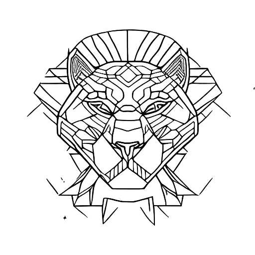 A Majestic Black Panther Standing On A Rocky Riverbank Surrounded By Lush Greenery