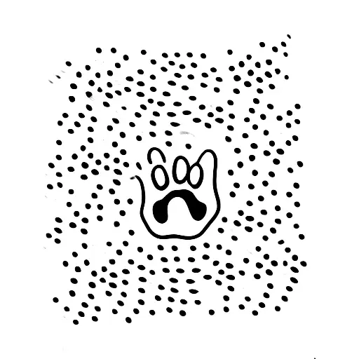 A Sheet Music With A Dog Paw Print As A Note