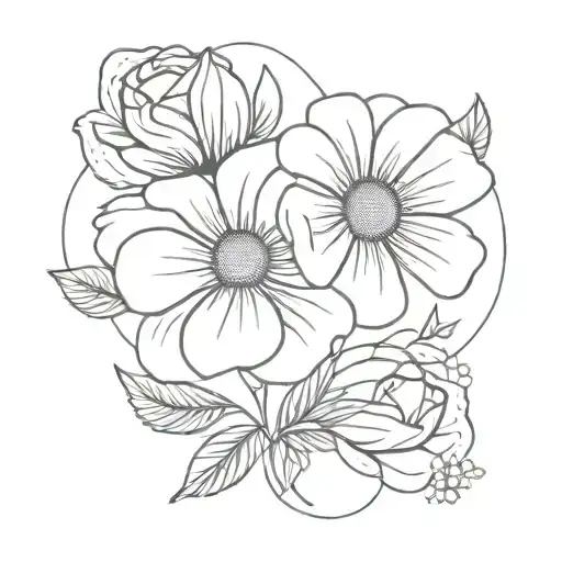 Rose And Daisy Minimal