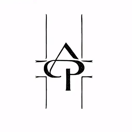 Tribal Tatou With The Initial A G P