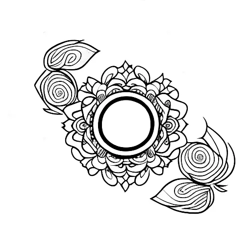 Hourglass With Flowers