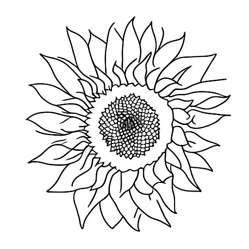 Sunflower With Foliage