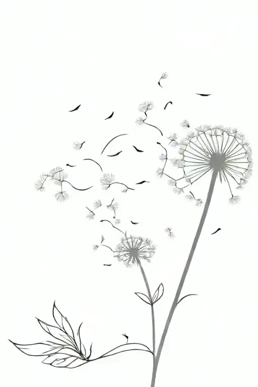 Dandelion Blowing