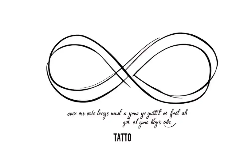 Infinity Symbol With Text