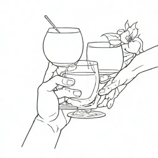 Friends Toasting Drinks