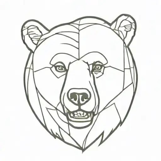 Bear Head Mouth Open