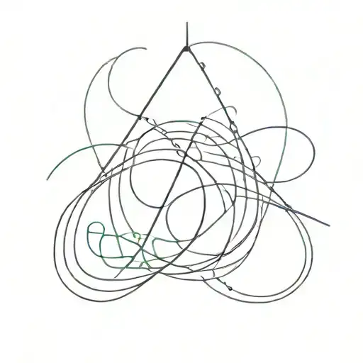 Trippy Abstract Lineart