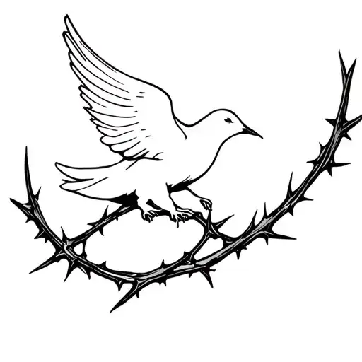 Dove And Crown Of Thorns