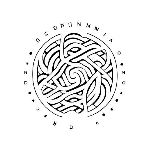 Dnb Text With Acid Background