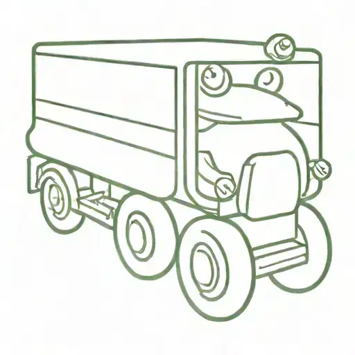 Frog Drive A Garbage Truck