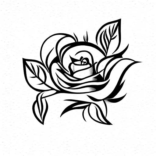 Bunch Of Roses With Long Stem With Fire Emoji On A Leaves