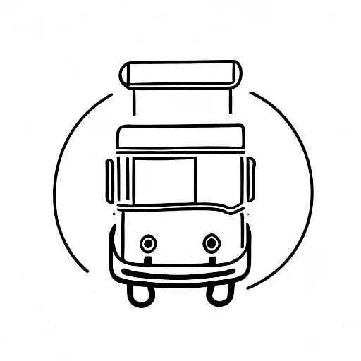 One Line Trolley Bus