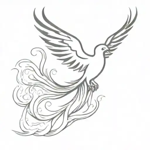 Phoenix Rising From The Ashes